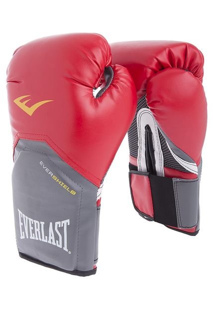 Guantes Rojo-Gris Everlast Pro Style Elite Training Gloves 14 Oz