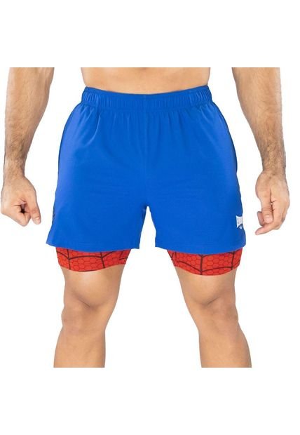 Pantaloneta Everlast Dos En Uno Spiderman -Azul