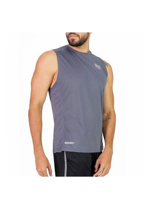 Camiseta Esqueleto Everlast Border Para Hombre-Gris Claro