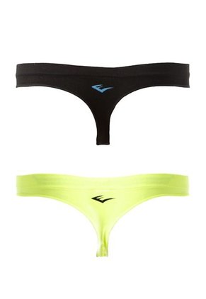 Dúo Tanga Everlast Negro-Amarillo Neón