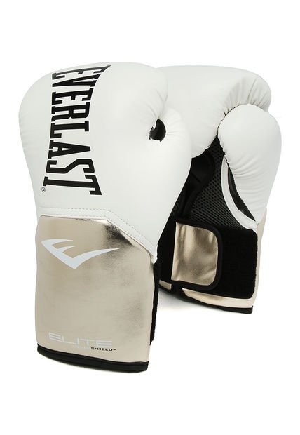 Guantes De Boxeo Blanco-Dorado Everlast