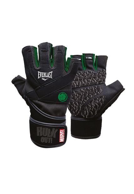 Guantes Everlast  Gym Mighty Hulk-Negro/Verde