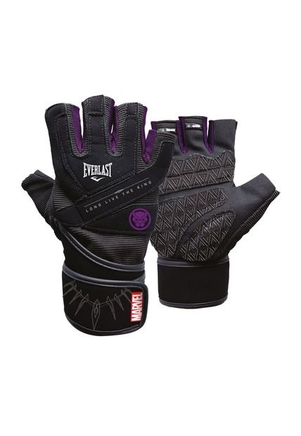Guantes Everlast  Gym Mighty Black Panther-Negro/Morado