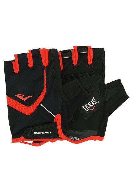 Guantes Para Ciclismo Negro-Rojo Everlast
