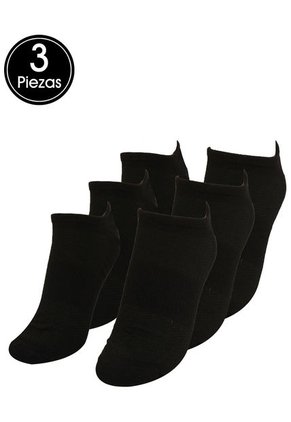 Trió Calcetines Negros Everlast Anklet Socks