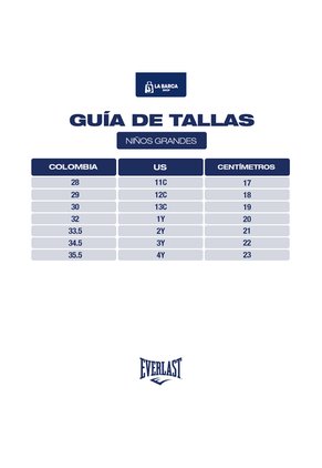 Tenis Everlast Onix Niños