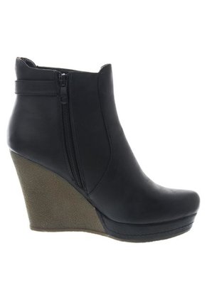 Botines Excess Tacón Plataforma Negro