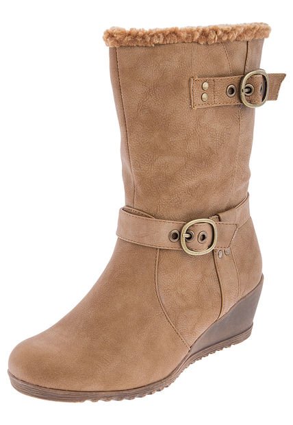 Bota Tacón Corrido Camel Excess - Compra Ahora | Dafiti Colombia