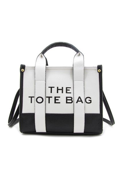 Bandolera Tote Con Combinación En Contraste