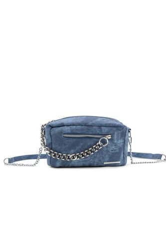 Bandolera Rectangular Con Cadena Metálica Cx231190AZ Face2Face