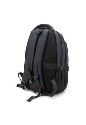 Morral Unisex Con Compartimiento Para PC Y Diseño De Contraste Rojo En Bolsillo Frontal