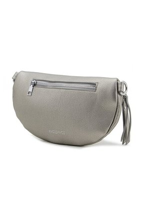 Bandolera Y Canguro Efecto Acolchado Con Cadena Decorativa Frontal