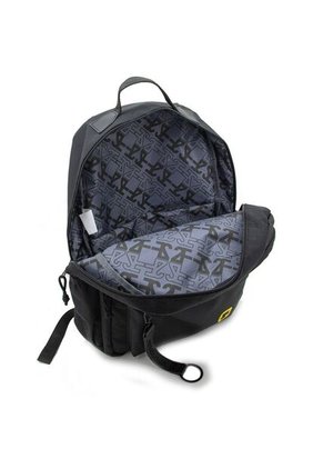 Morral Con Compartimiento Para PC, Accesorio En Cierre Tipo Llavero Y Diseño Estampado En El Frente