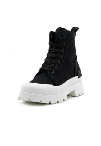 Botín Face2face De Mujer En Textil Con Cordones Face2Face