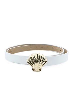 CINTURON FACE2FACE CON CHAPA EN FORMA DE CONCHA