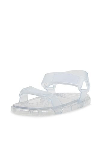 Sandalia Plana Con Velcro Y Detalles Transparentes Face2Face EU2425112 Face2Face