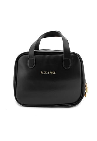 Cosmetiquera Rectangular Grande Con Agarraderas Tipo Maletín Face2Face