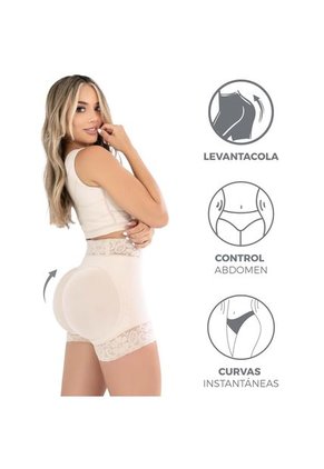Panty Faja Levantacola Moldeador Control Abdomen Beige Ref 3000 Fajas Canela