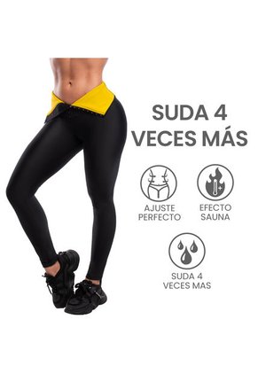 Leggins Control Y Moldeadores Talle Alto Reductores Abdomen TikTok Con Cierre NEOPRENO