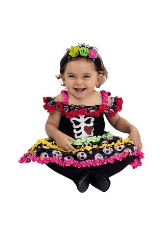 DISFRAZ BABY CATRINA BEBE Negro Fantastic Night