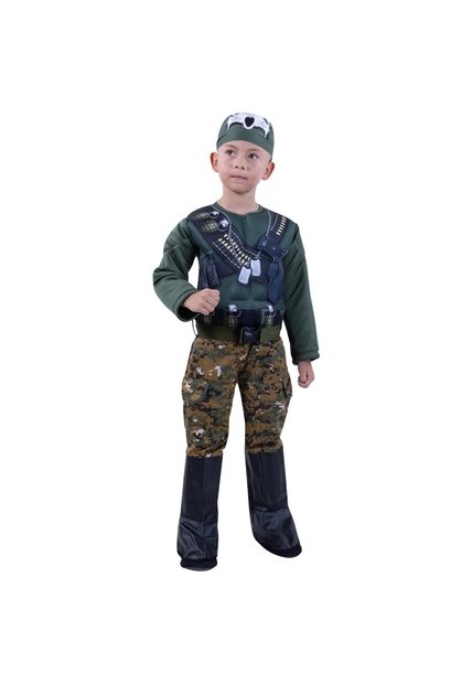 DISFRAZ COMANDO GAMMER NIÑA Verde