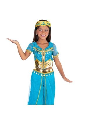 DISFRAZ PRINCESA ARABE NIÑA Azul
