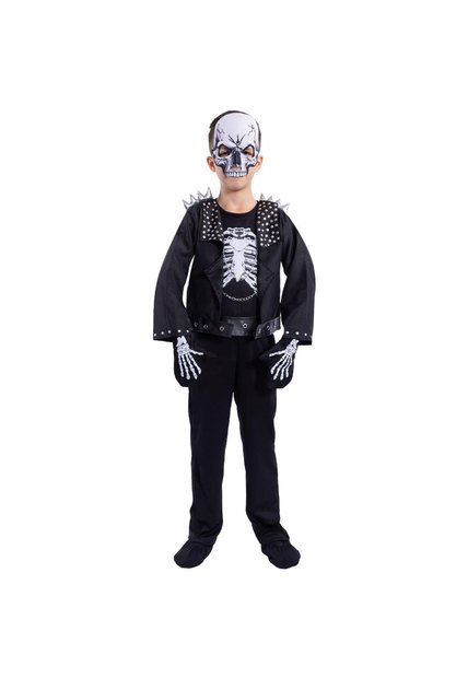 DISFRAZ ROCK SKULL NIÑO Negro