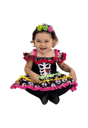 DISFRAZ BABY CATRINA BEBE Negro