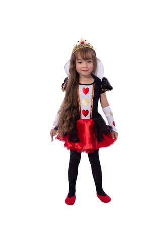 DISFRAZ REINA DE CORAZONES NIÑA Rojo Fantastic Night