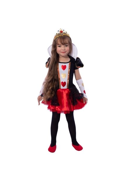 DISFRAZ REINA DE CORAZONES NIÑA Rojo