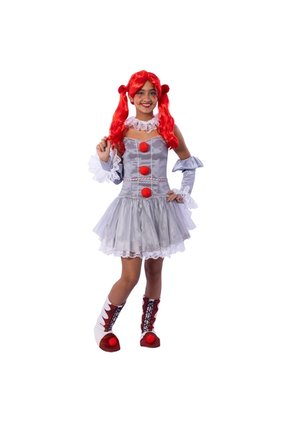 DISFRAZ CLOWN MUJER Gris