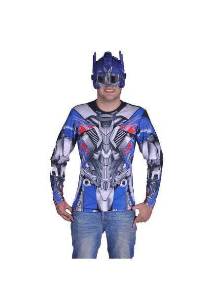 DISFRAZ CAMIDISFRAZ TRANSFORMER HOMBRE Azul