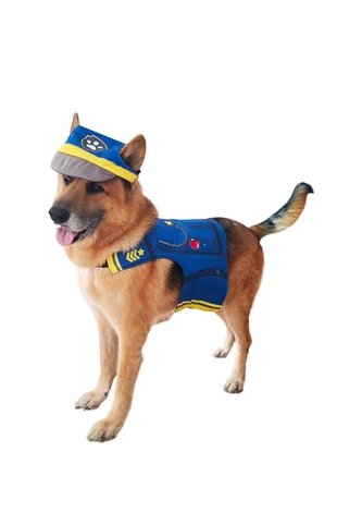 DISFRAZ PAW PATROL CHASE MASCOTAS RAZAS GRANDES Azul Fantastic Night