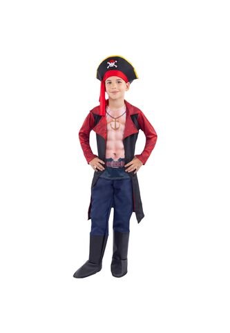 DISFRAZ PIRATA ANIME NIÑO Rojo Fantastic Night