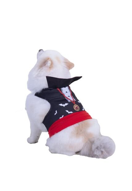 DISFRAZ DRACULA MASCOTAS Negro