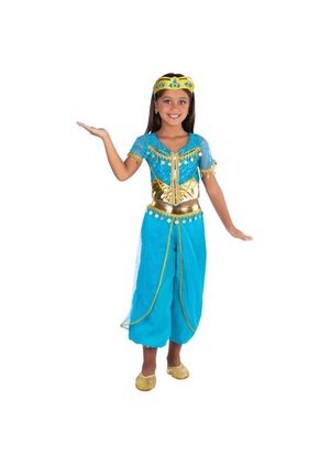 DISFRAZ PRINCESA ARABE NIÑA Azul