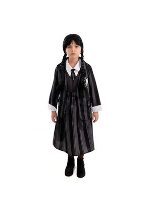 DISFRAZ MERLINA TEMPORADA 2 NIÑA Negro