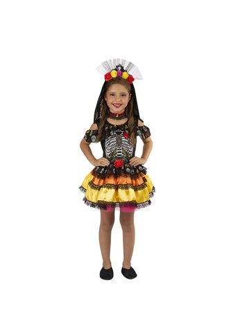 DISFRAZ CATRINA NIÑA Negro Fantastic Night