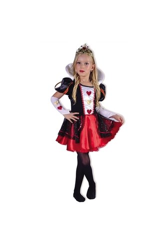 DISFRAZ REINA DE CORAZONES NIÑA Rojo Fantastic Night