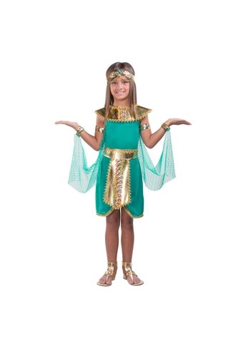 DISFRAZ PRINCESA EGIPCIA NIÑA Verde Fantastic Night