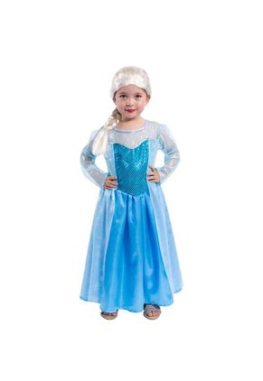 DISFRAZ PRINCESA DEL HIELO NIÑA Azul