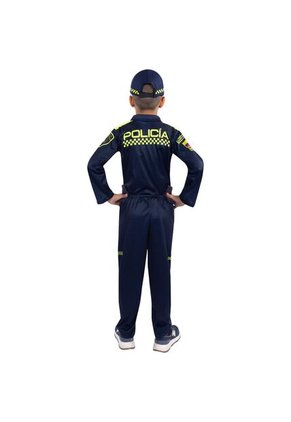 DISFRAZ POLICIA NIÑO Azul
