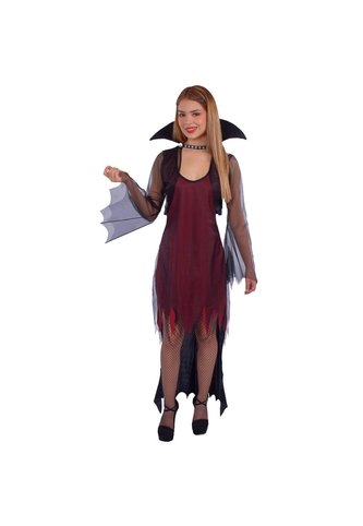 DISFRAZ VAMPIRESA GOTICA MUJER Rojo Fantastic Night