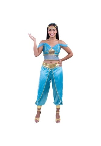 DISFRAZ PRINCESA ARABE MUJER Azul Fantastic Night