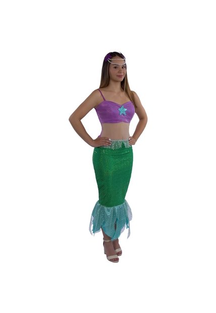 DISFRAZ SIRENITA MUJER Purpura