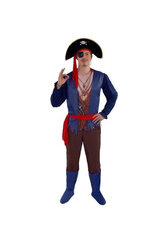 DISFRAZ PIRATA HOMBRE Azul Fantastic Night
