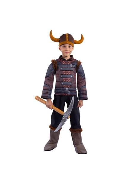 DISFRAZ VIKINGO NIÑO Negro