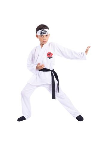 DISFRAZ KARATECA NIÑO Blanco Fantastic Night