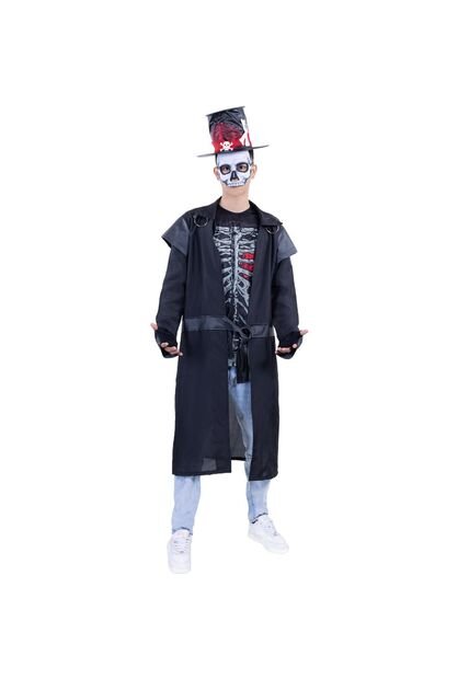 DISFRAZ LORD ESQUELETO HOMBRE Negro