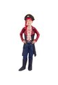 DISFRAZ PIRATA ANIME NIÑO Rojo de Fantastic Night